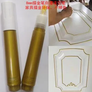 ปากกาเส้นสีทองอาร์ตเดคโคปากกาสีทอง Touch Up Marker